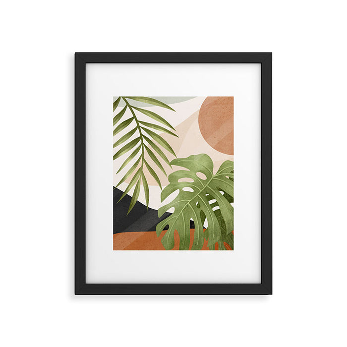 Abstract Art Tropical Leaves 21 Framed Art Print Gallery Image 1