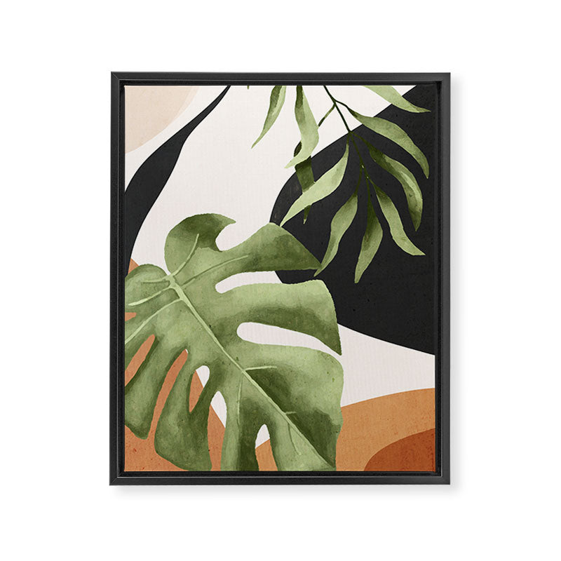 Abstract Art Tropical Leaves 23 Framed Canvas Print Gallery Image 6