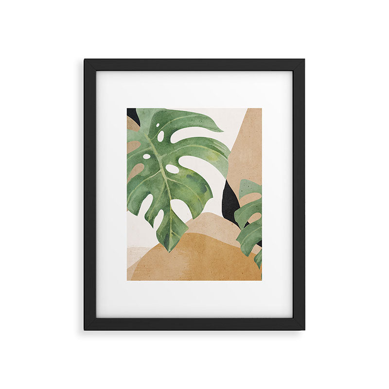 Abstract Art Tropical Leaves 3 Framed Art Print Gallery Image 4