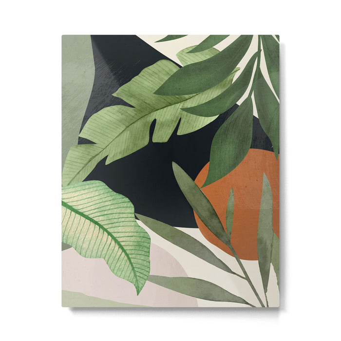 Abstract Art Tropical Leaves 38 Metal Print Gallery Image 1