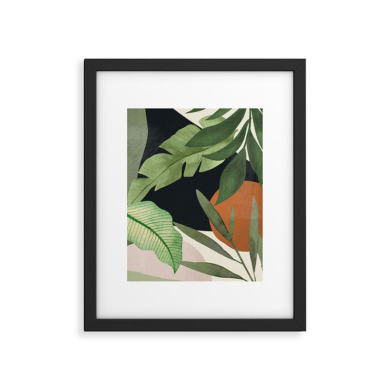 Abstract Art Tropical Leaves 38 Framed Art Print Gallery Image 5