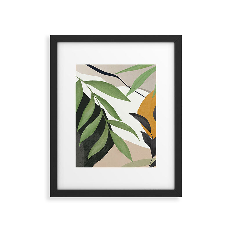 Abstract Art Tropical Leaves 39 Framed Art Print Gallery Image 5