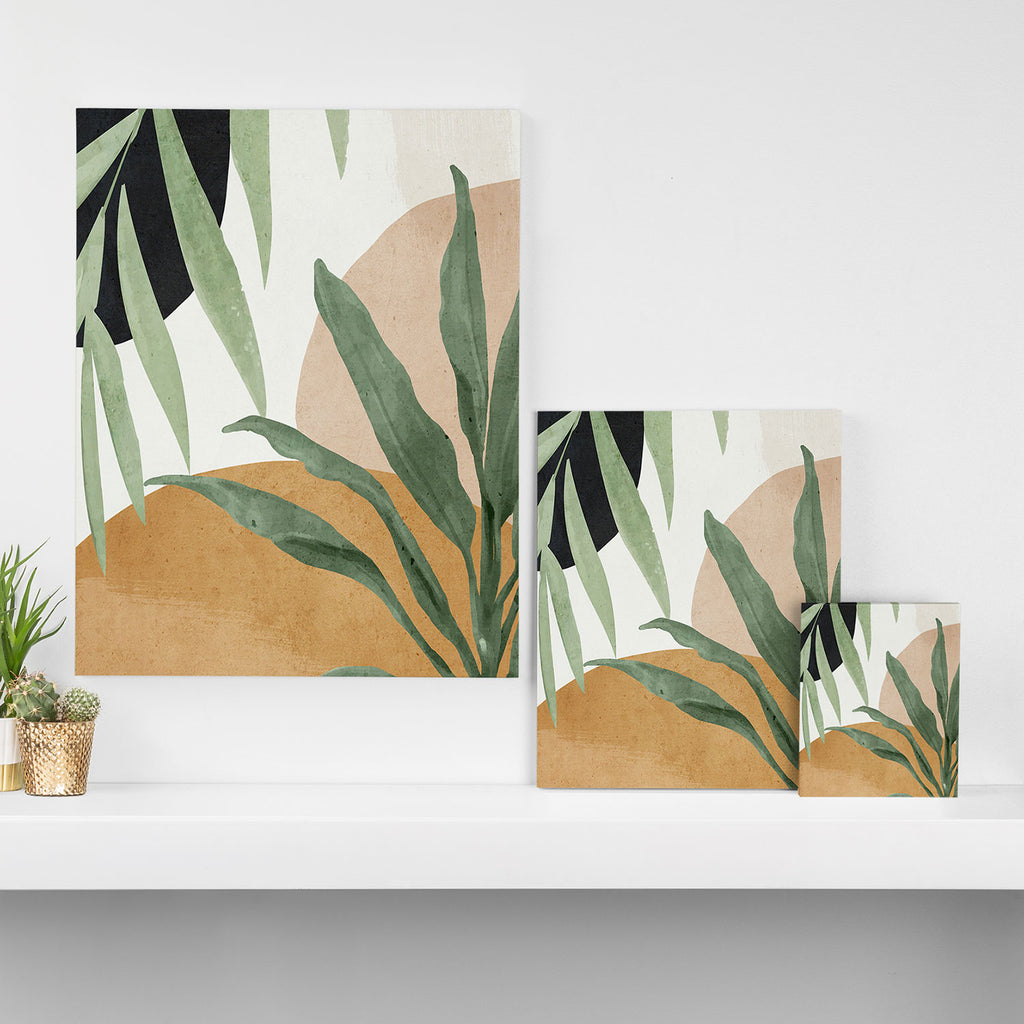Abstract Art Tropical Leaves 4 Canvas Print Gallery Image 3