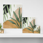 Abstract Art Tropical Leaves 4 Canvas Print Gallery Image 3