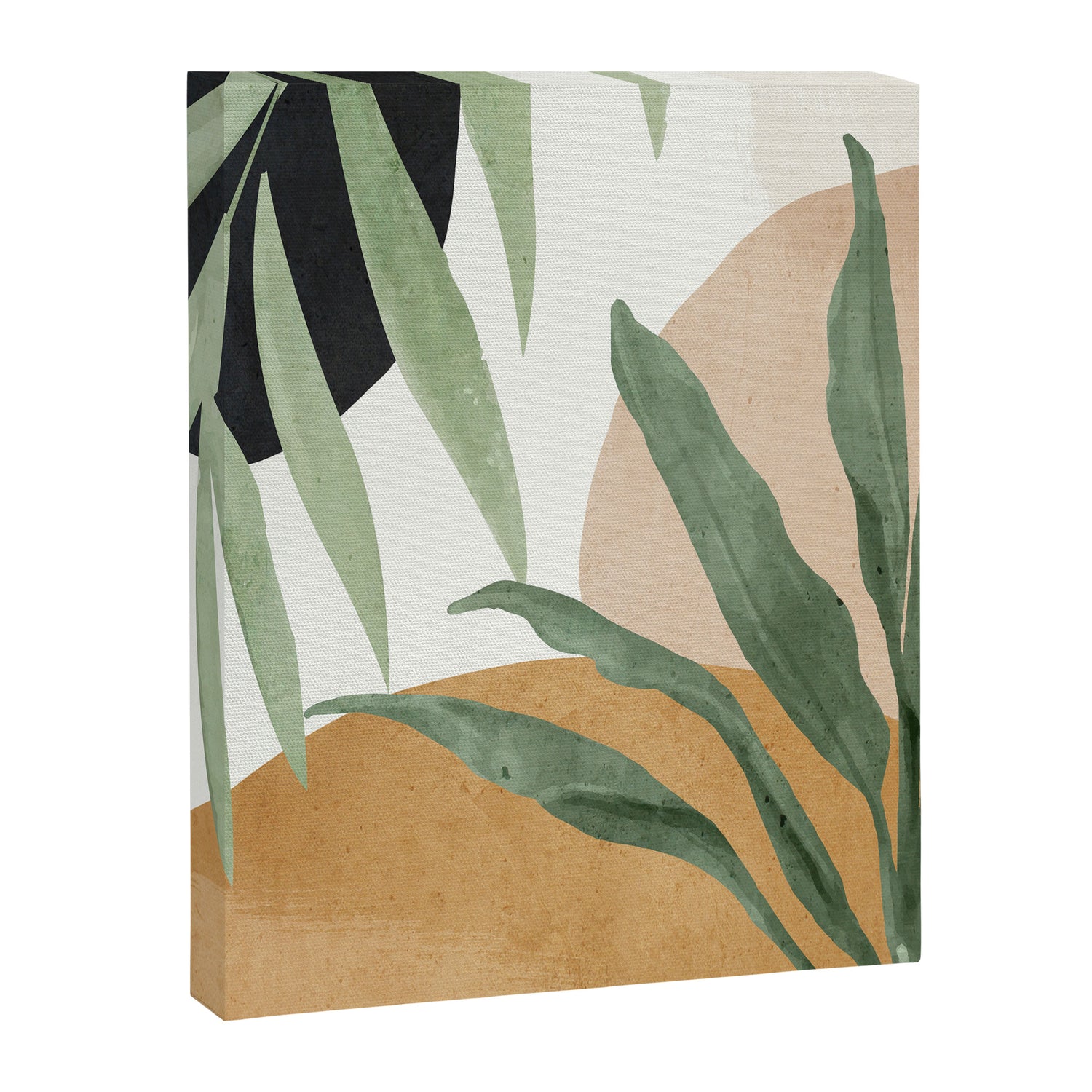 Abstract Art Tropical Leaves 4 Canvas Print Gallery Image 3