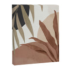 Abstract Art Tropical Leaves 4 Mocha Mousse Canvas Print Gallery Image 6