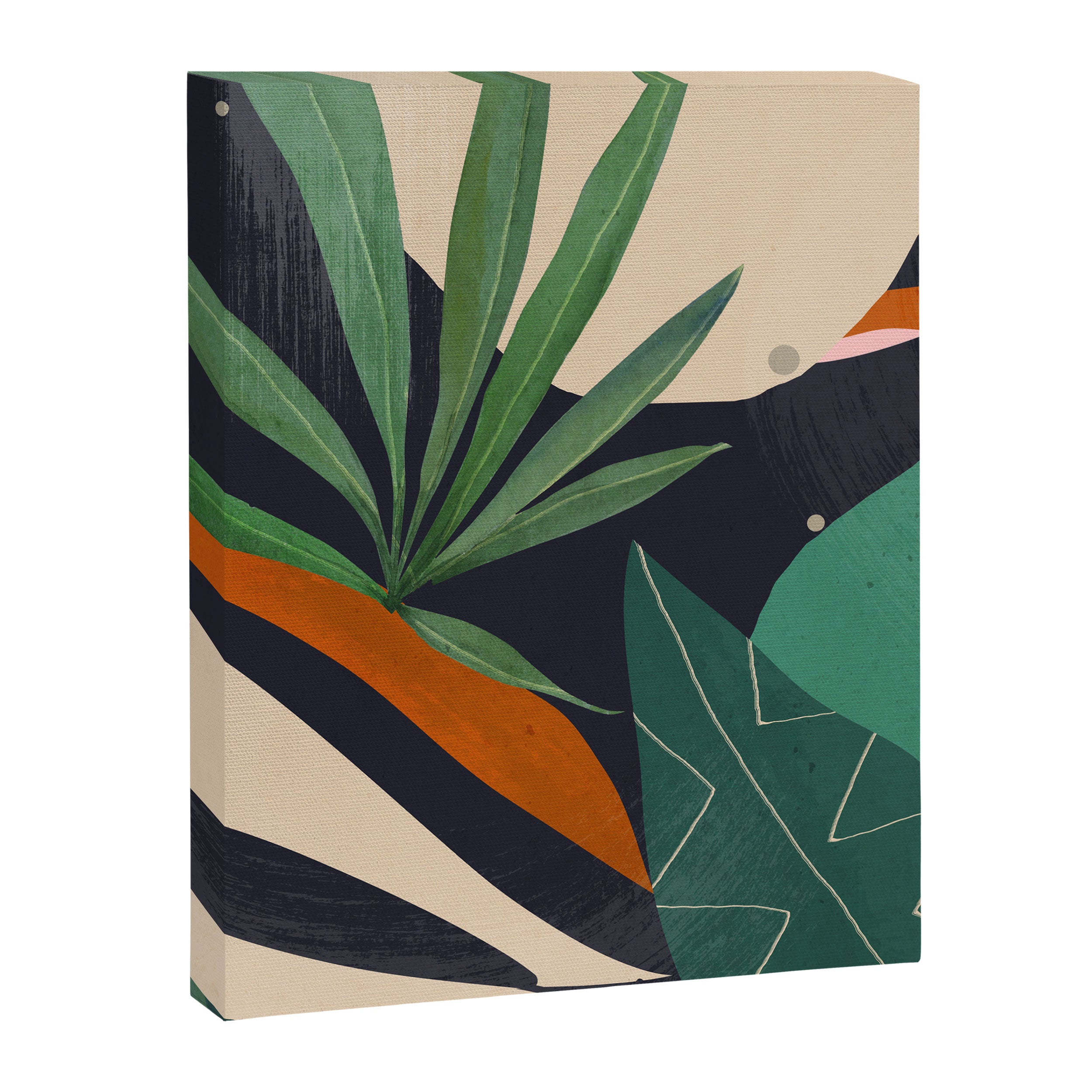 Abstract Art Tropical Leaves 41 Canvas Print Gallery Image 6