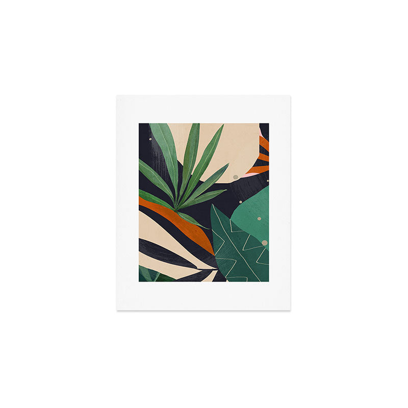 Abstract Art Tropical Leaves 41 Art Print Gallery Image 1