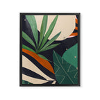 Abstract Art Tropical Leaves 41 Framed Canvas Print Gallery Image 6