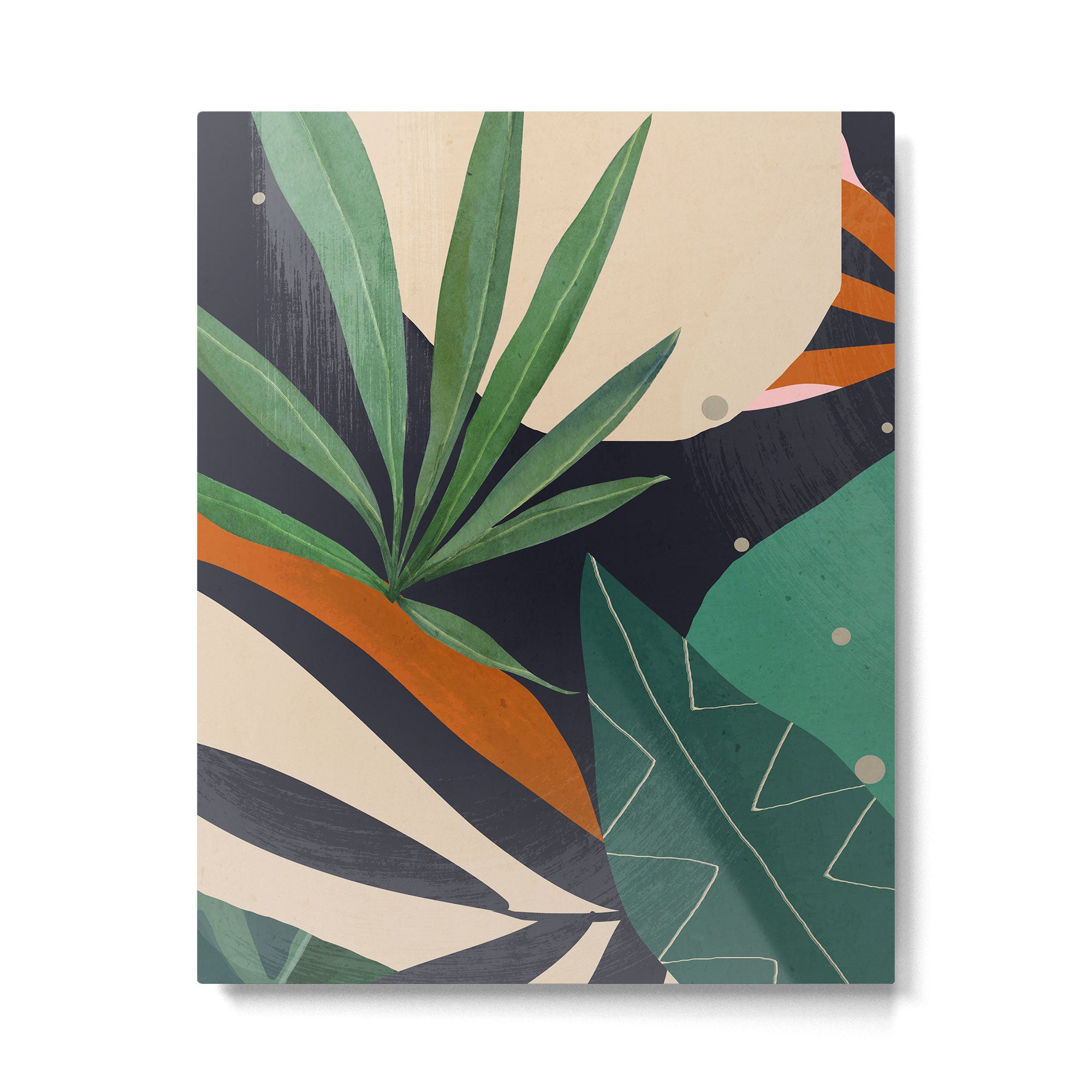 Abstract Art Tropical Leaves 41 Metal Print Gallery Image 4