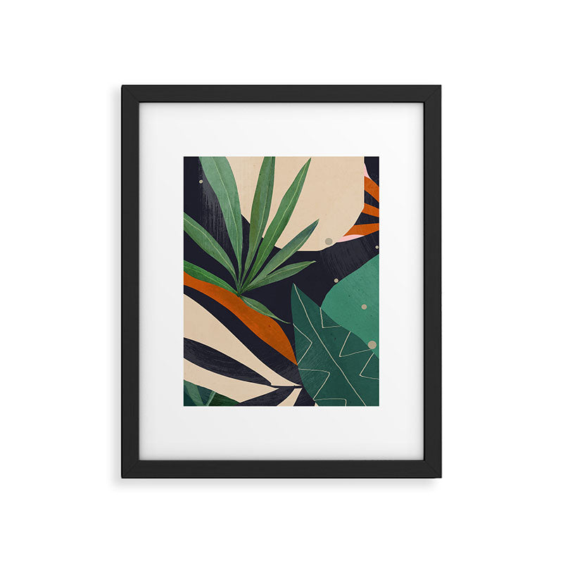 Abstract Art Tropical Leaves 41 Framed Art Print Gallery Image 5
