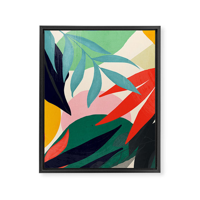 Abstract Art Tropical Leaves 42 Framed Canvas Print Gallery Image 1
