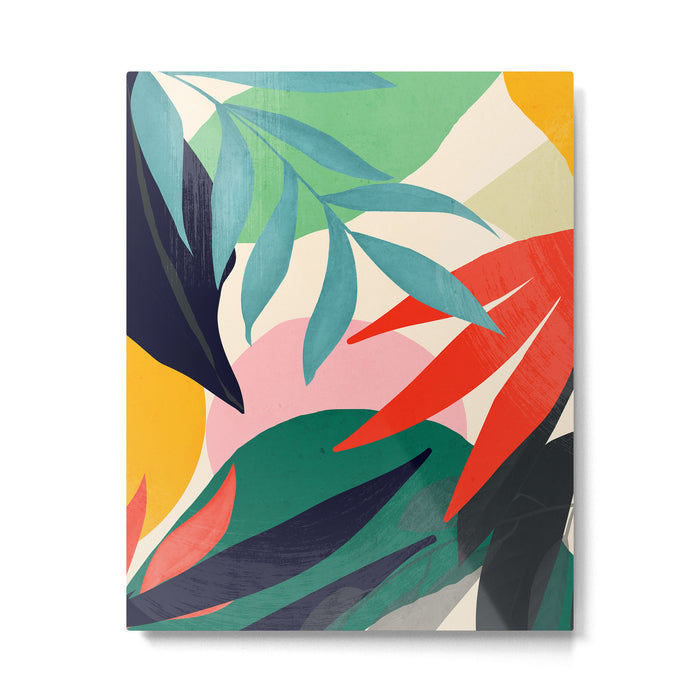 Abstract Art Tropical Leaves 42 Metal Print Gallery Image 1