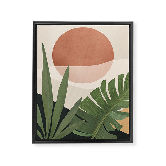 Abstract Art Tropical Leaves 45 Framed Canvas Print Gallery Image 1