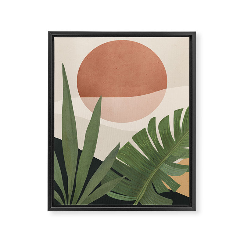 Abstract Art Tropical Leaves 45 Framed Canvas Print Gallery Image 8