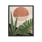 Abstract Art Tropical Leaves 45 Framed Canvas Print Gallery Image 8