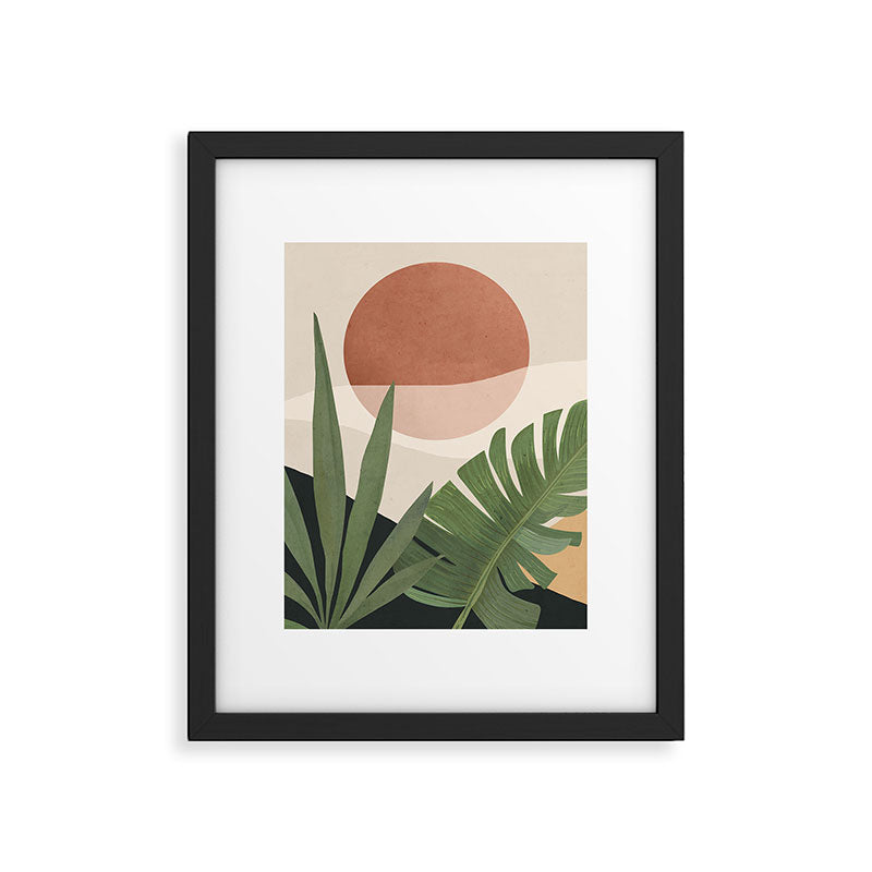 Abstract Art Tropical Leaves 45 Framed Art Print Gallery Image 6