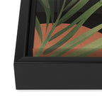 Abstract Art Tropical Leaves 46 Framed Canvas Print Gallery Image 3