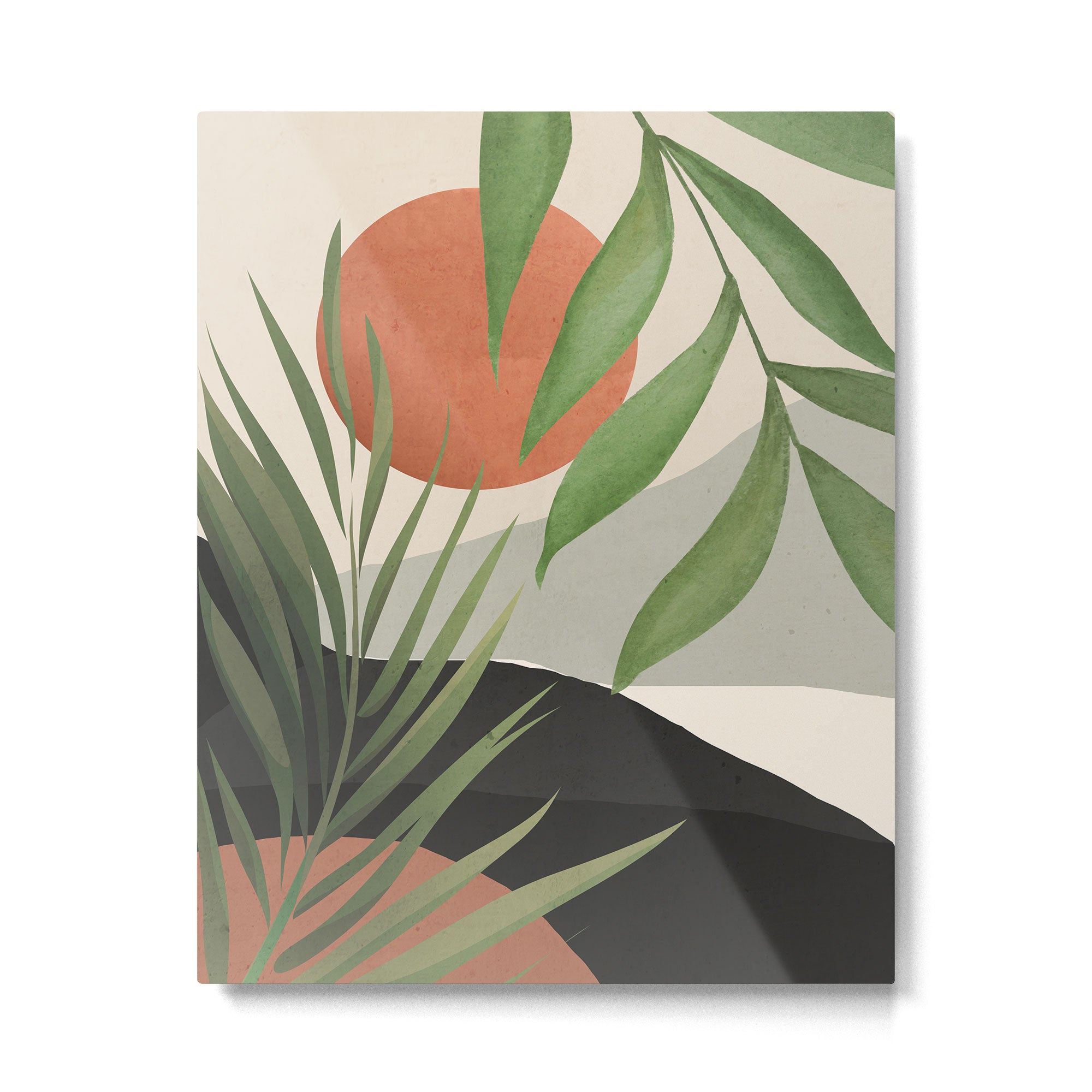 Abstract Art Tropical Leaves 46 Metal Print Gallery Image 4