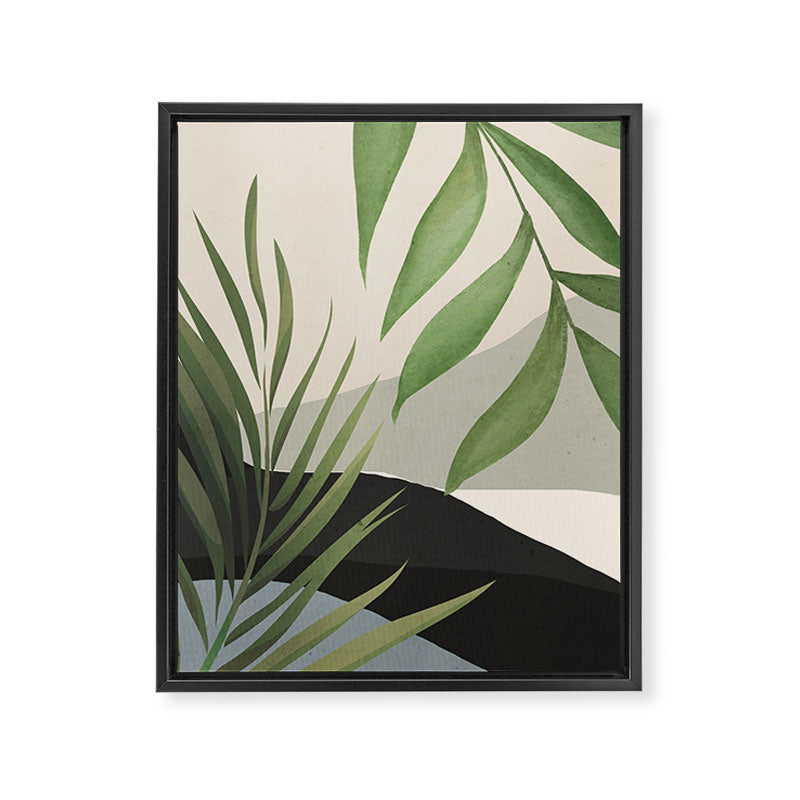 Abstract Art Tropical Leaves 49 Framed Canvas Print Gallery Image 6