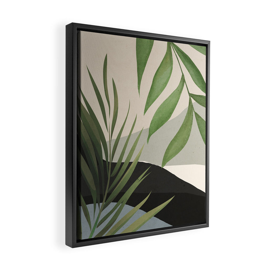 Abstract Art Tropical Leaves 49 Framed Canvas Print Gallery Image 2
