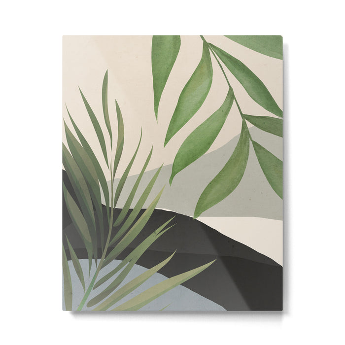 Abstract Art Tropical Leaves 49 Metal Print Gallery Image 1
