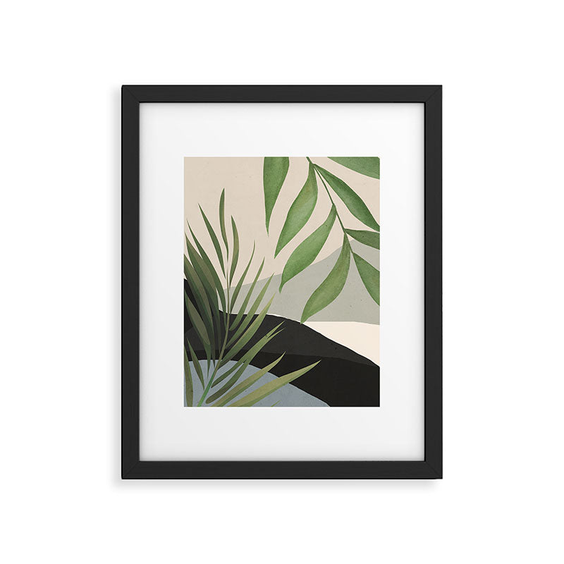 Abstract Art Tropical Leaves 49 Framed Art Print Gallery Image 5