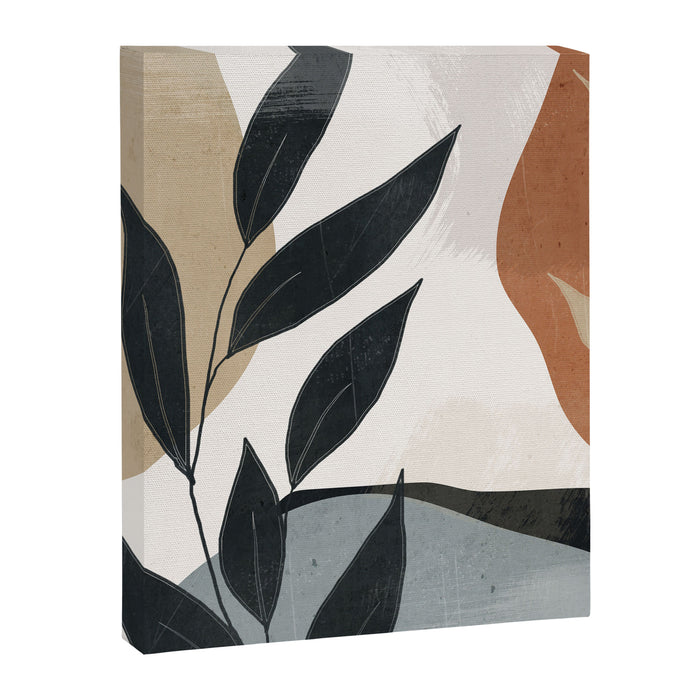 Abstract Art Tropical Leaves 5 Canvas Print Gallery Image 1