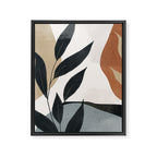 Abstract Art Tropical Leaves 5 Framed Canvas Print Gallery Image 6