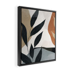 Abstract Art Tropical Leaves 5 Framed Canvas Print Gallery Image 2