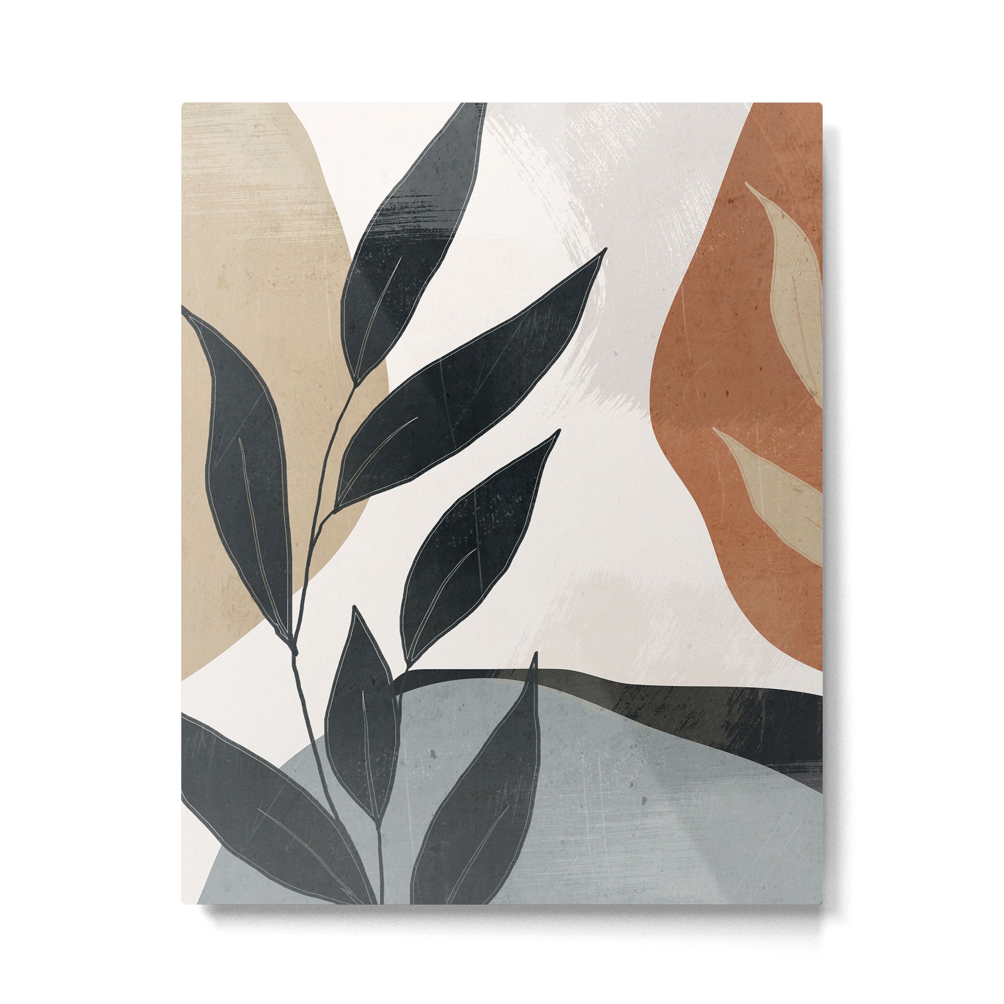 Abstract Art Tropical Leaves 5 Metal Print Gallery Image 4