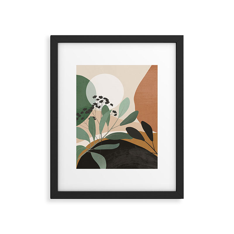 Abstract Art Tropical Leaves 52 Framed Art Print Gallery Image 5