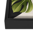 Abstract Art Tropical Leaves 69 Framed Canvas Print Gallery Image 3