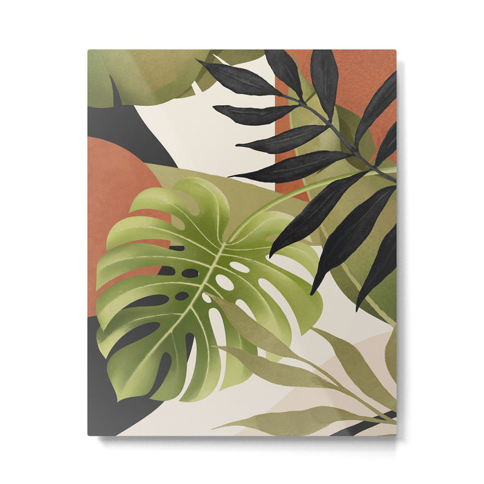 Abstract Art Tropical Leaves 69 Metal Print Gallery Image 1
