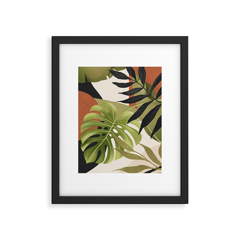 Abstract Art Tropical Leaves 69 Framed Art Print Gallery Image 5