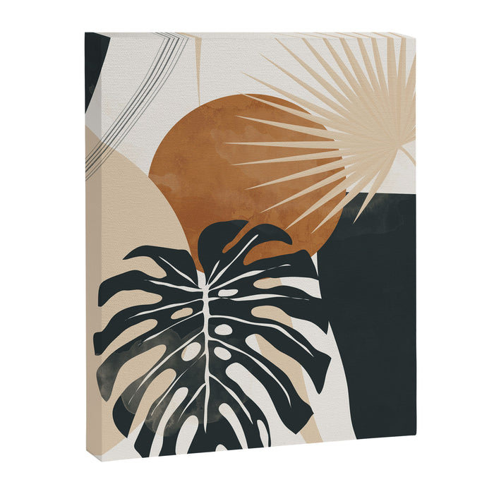 Abstract Art Tropical Leaves 7 Canvas Print Gallery Image 1