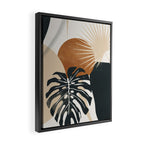 Abstract Art Tropical Leaves 7 Framed Canvas Print Gallery Image 2