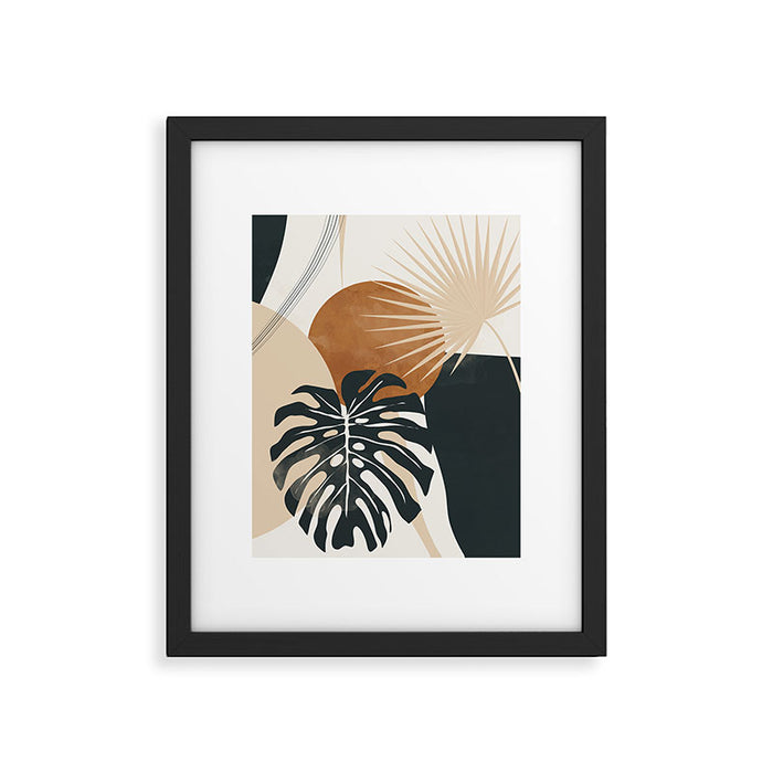 Abstract Art Tropical Leaves 7 Framed Art Print Gallery Image 1