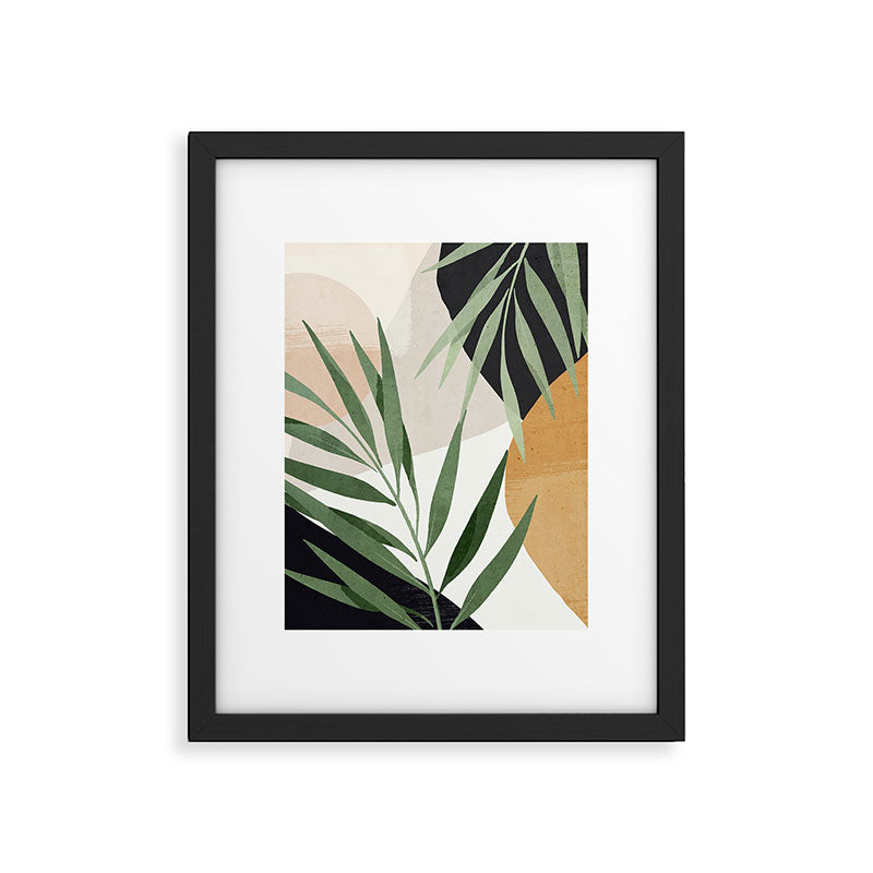 Abstract Art Tropical Leaves 72 Framed Art Print Gallery Image 5