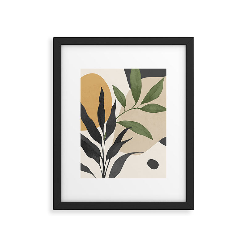 Abstract Art Tropical Leaves 74 Framed Art Print Gallery Image 5
