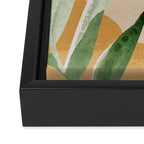 Abstract Art Tropical Leaves 8 Framed Canvas Print Gallery Image 3