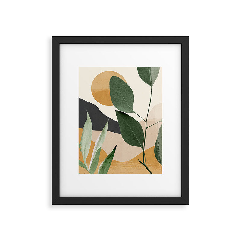 Abstract Art Tropical Leaves 8 Framed Art Print Gallery Image 5