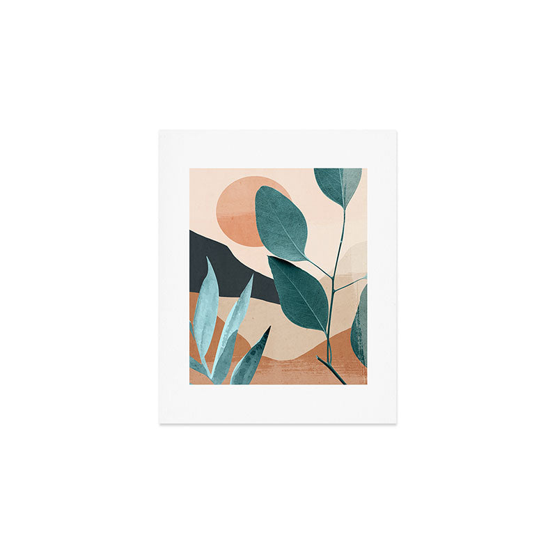 Abstract Art Tropical Leaves 9 Art Print Gallery Image 1