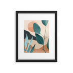 Abstract Art Tropical Leaves 9 Framed Art Print Gallery Image 5