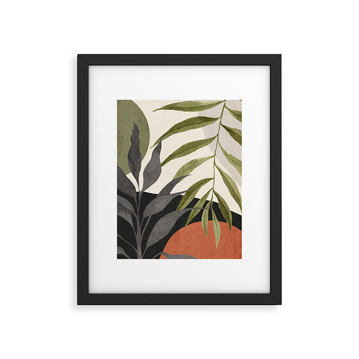 Abstract Art Tropical Leaves 92 Framed Art Print Gallery Image 1