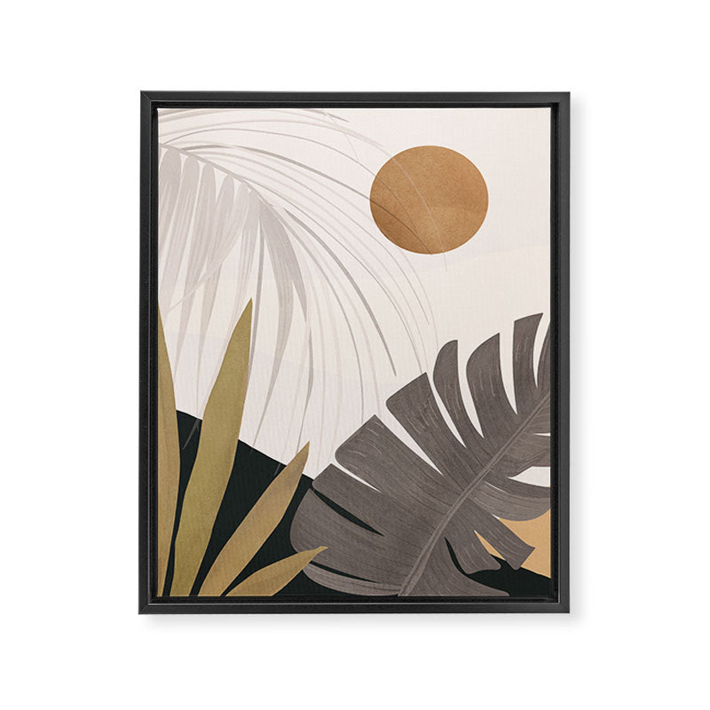 Abstract Art Tropical Leaves 97 Framed Canvas Print Gallery Image 6