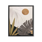 Abstract Art Tropical Leaves 97 Framed Canvas Print Gallery Image 6