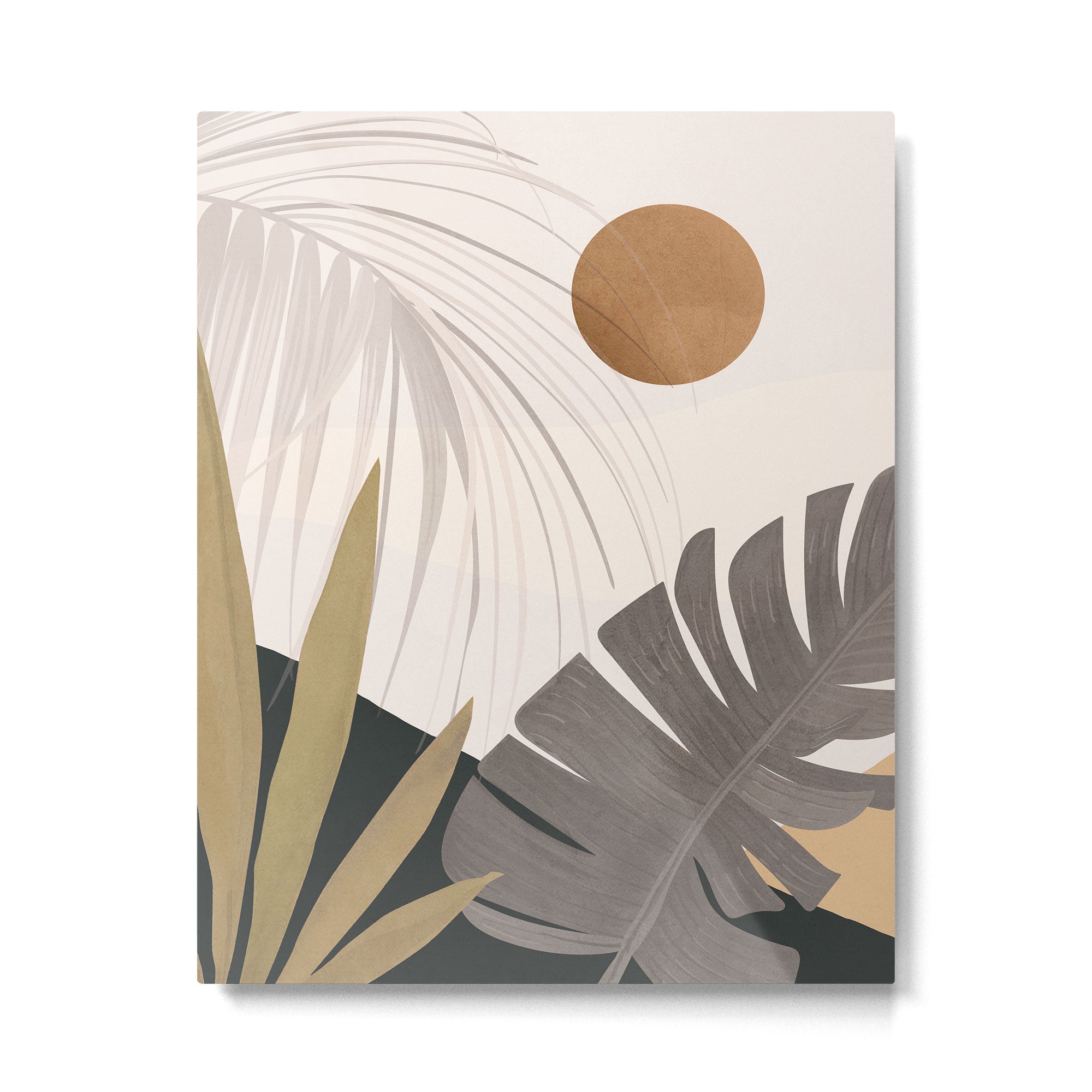 Abstract Art Tropical Leaves 97 Metal Print Gallery Image 4