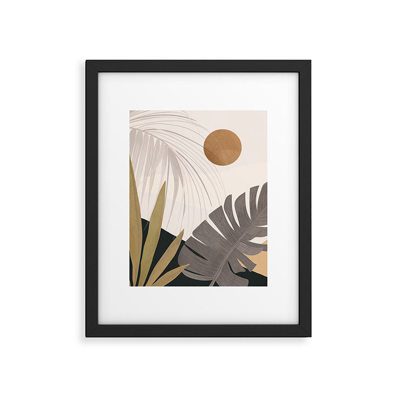 Abstract Art Tropical Leaves 97 Framed Art Print Gallery Image 5