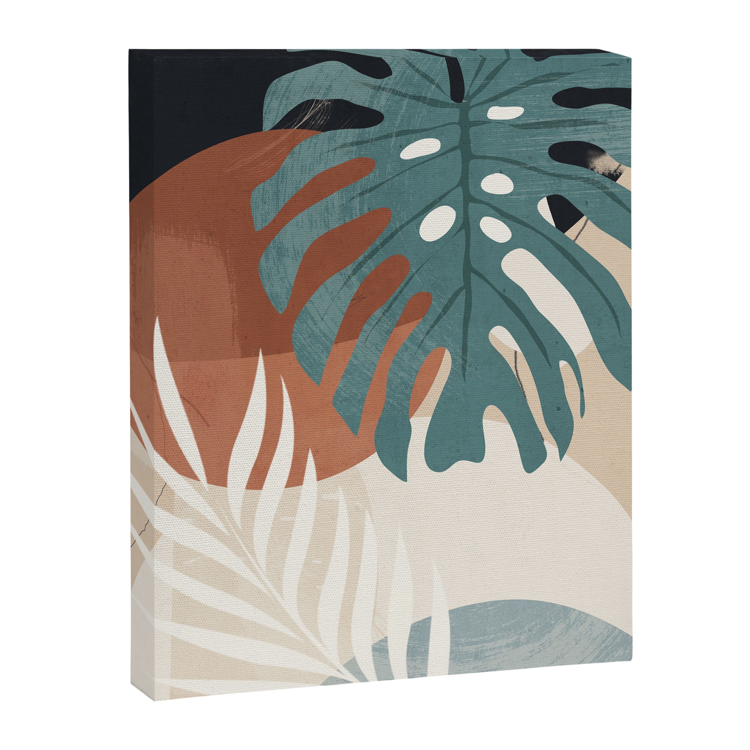 Abstract Art Tropical Leaves  Canvas Print Gallery Image 6